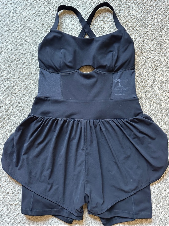 POPFLEX Pants - Popflex Activewear Athleisure Black Romper Size L